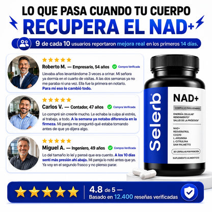 Selerb NAD+ | Complejo Masculino 12 en 1