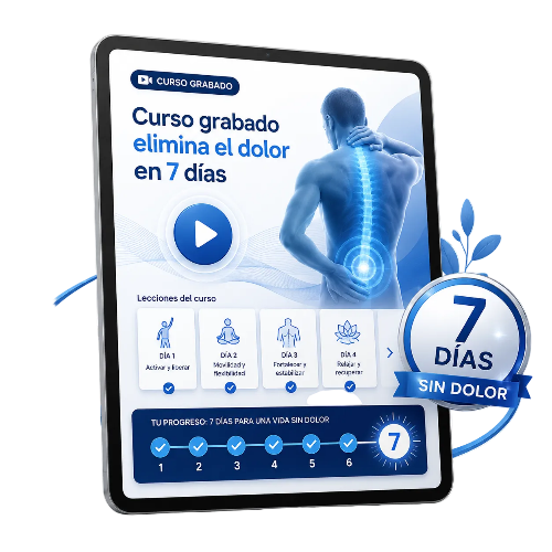 Curso grabado elimina el dolor en 7 días