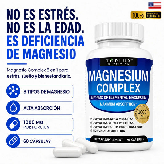 Magnesio de alta absorción 8 en 1